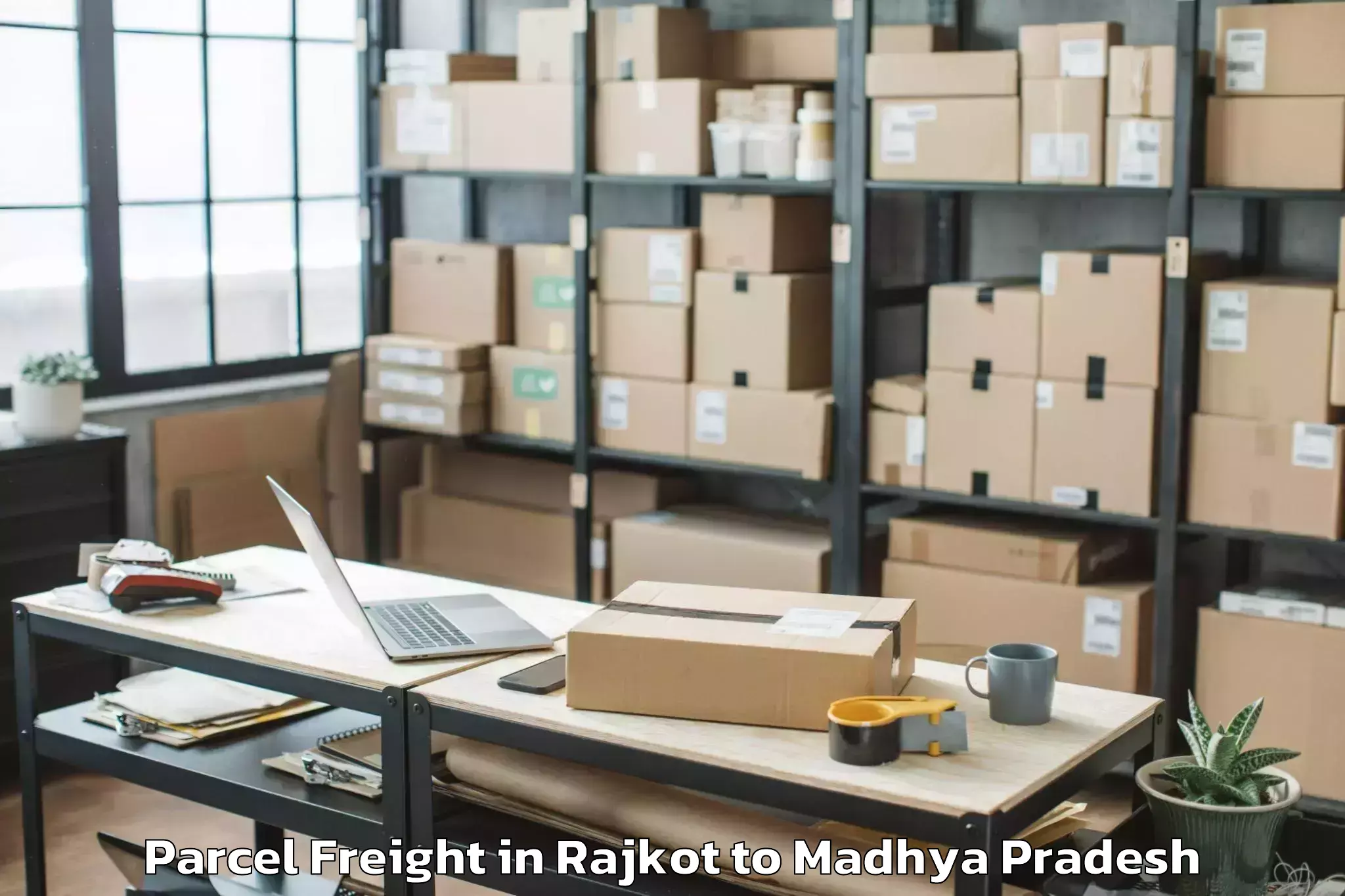 Reliable Rajkot to Bhitarwar Parcel Freight